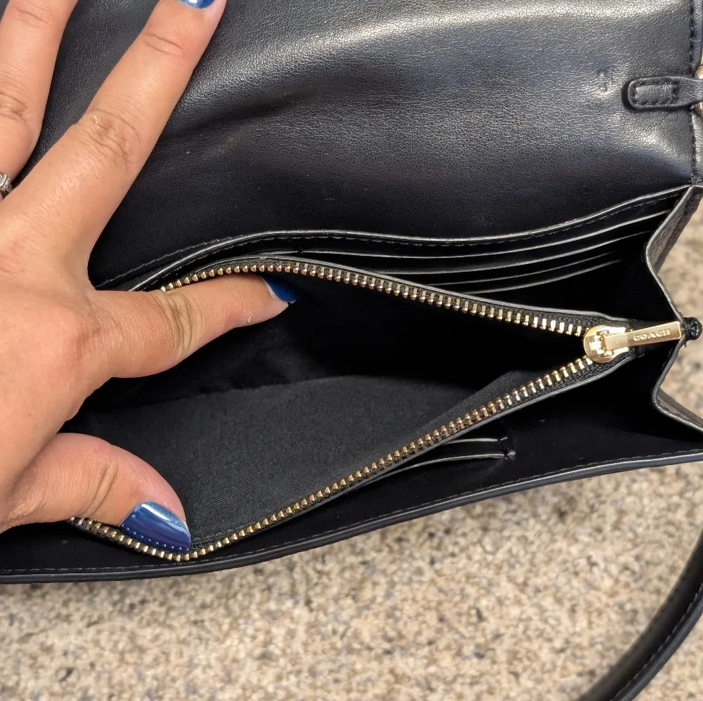 Black and Brown Coach Designer Women's Crossbody - Picture 4 of 7